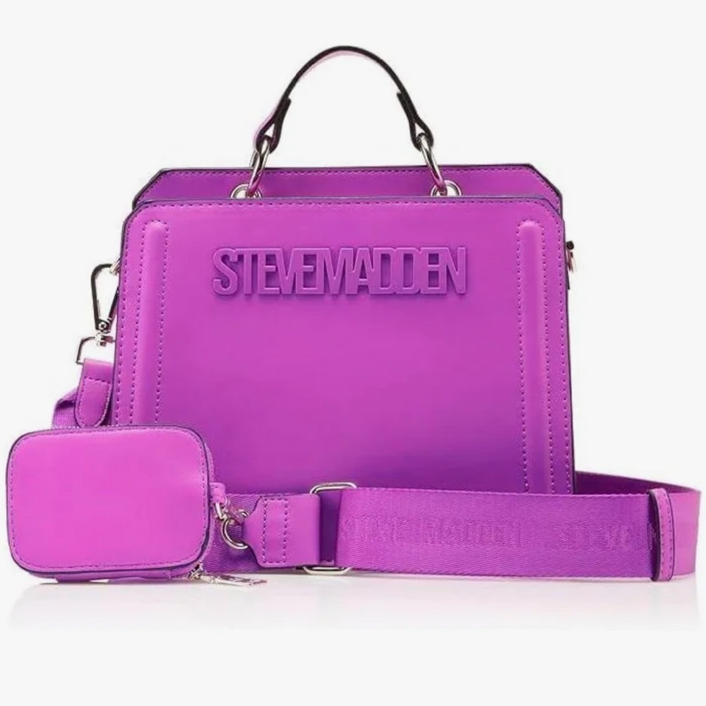 Steve Madden Fuscia Evelyn Crossbody Bag, never used - Picture 2 of 8